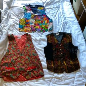 🌈SOLD🌈Cute boho vests (3) total